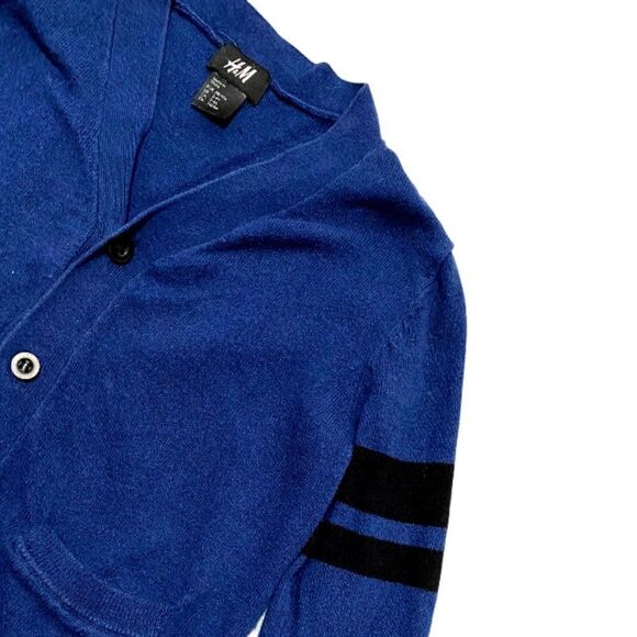 H&m Blue Sport Stripe Cardigan - Picture 2 of 3